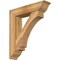 Ekena Millwork Imperial Traditional Rough Sawn Bracket w/ Offset Brace, Western Red Cedar, 8"W x 34"D x 38"H BKT0806X34X38IMP01RWR - alternate 1